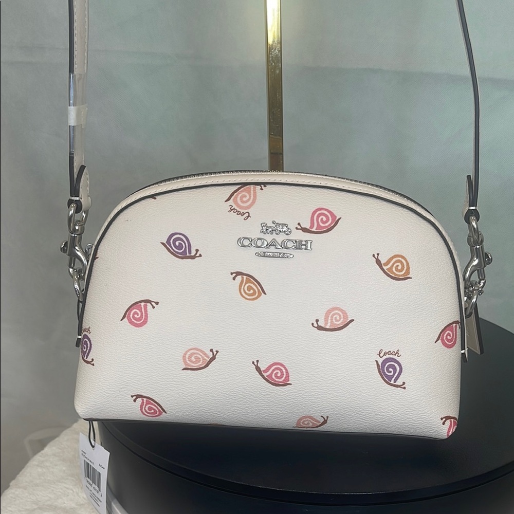 Coach White Crossbody Bag with Multicolor Accents - Picture 3 of 14